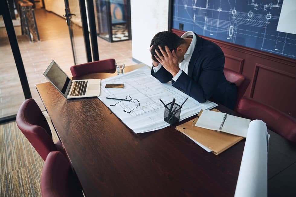 Business owner reviewing month-end reporting
